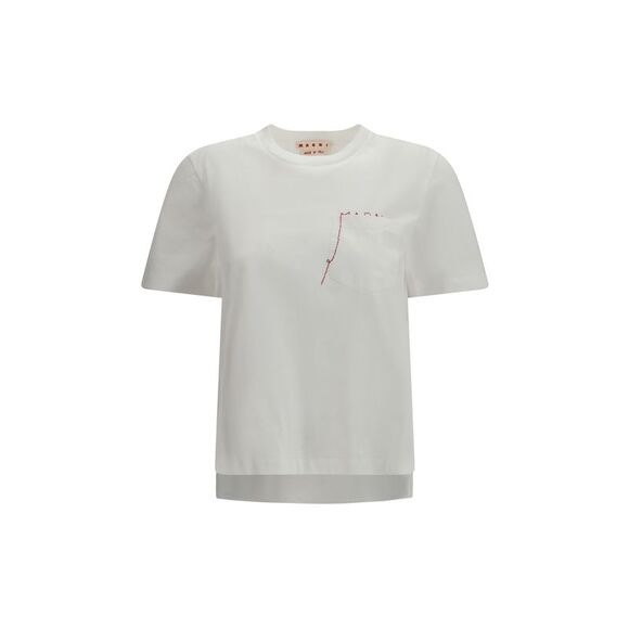 MARNI Sweaters - Marni Women Embroidered Logo T-Shirt